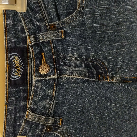 Angels Stretchy Low-rise Bootcut Blue Size 1 Women's Jeans - Picture 2 of 8
